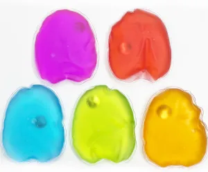 5 Pcs Reusable Snap Heat Packs, Click Pouch Gel Hand Warmers - Cute, Long Lasting Warmth for Camping, Outdoor Use