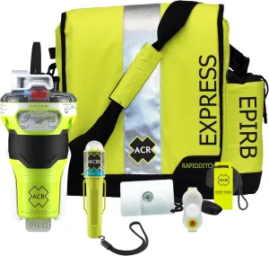 ACR GlobalFix V6 EPIRB Survival Kit with Ditchbag and Signaling Gear  Essential Safety for Emergency situations, offering Reliable Distress signaling (Model 2344.1).