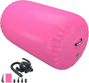 Air Roller Gymnastics Barrel Back Handspring Trainer Tumbling Barrel Yoga Barrel Mat with Electric Air Pump