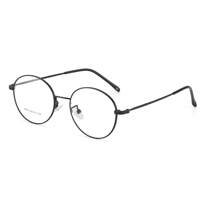 Bclear Unisex Full Rim Round Alloy Eyeglasses Sc860