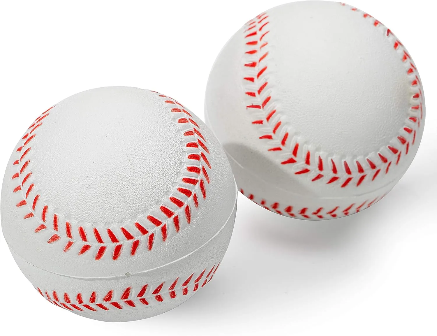 Franklin Sports MLB Kids Foam Baseballs - Replacement Kids Tee Balls for Pitching Machine - Soft Foam Baseballs for MLB Power Pitcher - Perfect for Beginners - 2 Pack of Baseballs