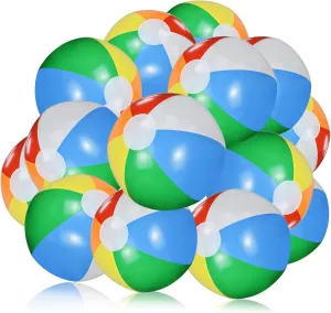 Hayder Inflatable Beach Balls 14 Pack, 12 inch Swimming Pool Water Toys for Kids Adult Summer Party Supplies