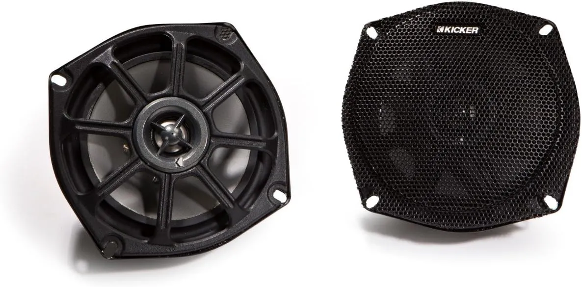 Kicker 10PS5250 5.25 Inch 2-Way PowerSports Series Coaxial Speakers (Pair)