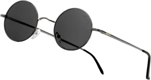 NIEEPA Vintage Small Round Polarized Hippie Sunglasses for Men Women Circle Sun Glasses NP1002