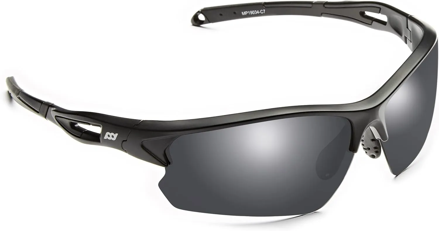 Outdoor Sports Polarized wrap around Cycling Sunglasses for Men & Women TR90 Frame UV Protection for fishing