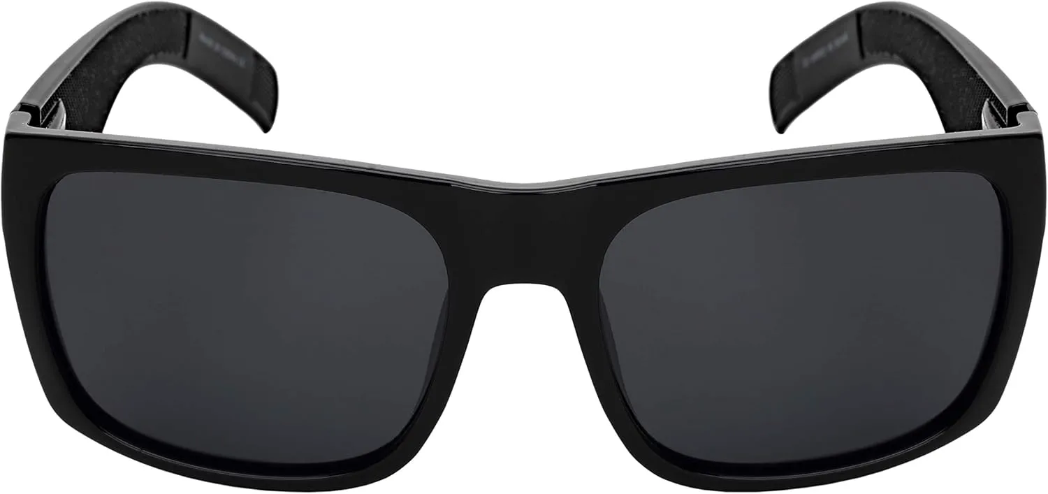 Super XXLarge Size Retro Rectangular Frame TAC Polarized Lenses with Spring Hinge For Men & Women