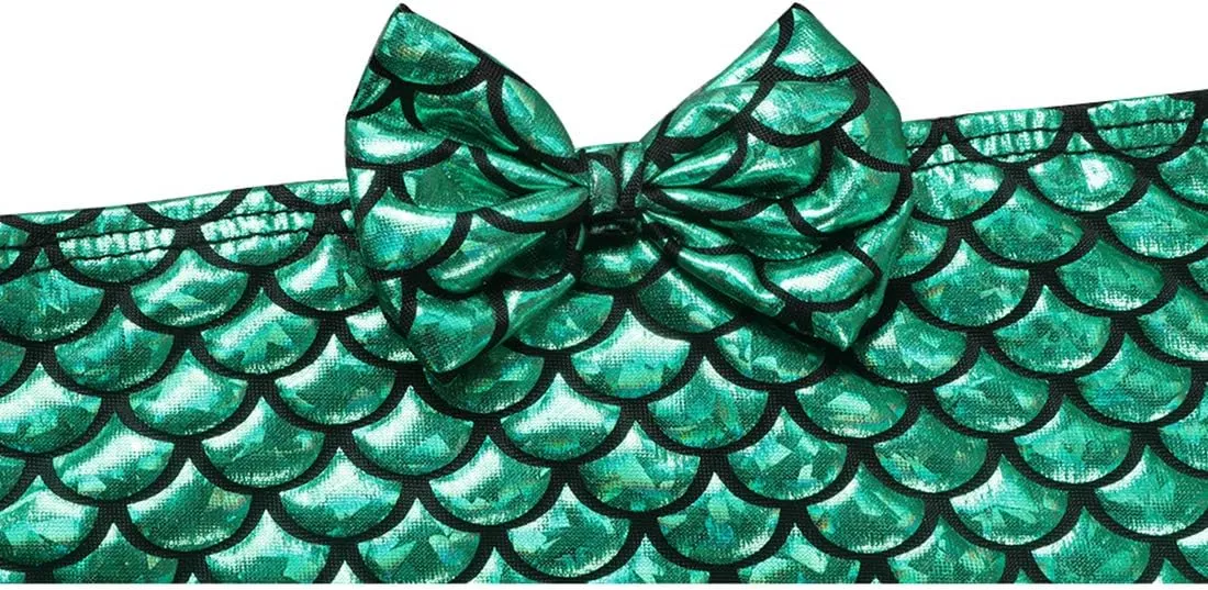 TFJH E 3PCS Kids Girls Swimsuit Bathing Suits Bikini Fish Tail Set 3-10Years