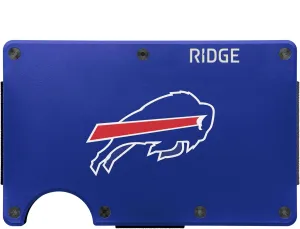 The Ridge NFL Edition, Mens Minimalist Aluminum Metal Wallet - Rfid Blocking, Elastic, Slim Front Pocket Credit Card Holder with Both Cash Strap and an additional Money Clip