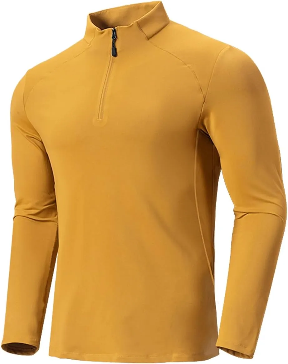 TIHEEN Mens Mock Turtleneck Long Sleeve Shirts Basic Thermal Turtle Neck Undershirt Lightweight Pullover Top