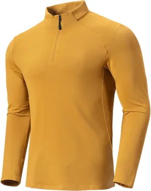 TIHEEN Mens Mock Turtleneck Long Sleeve Shirts Basic Thermal Turtle Neck Undershirt Lightweight Pullover Top