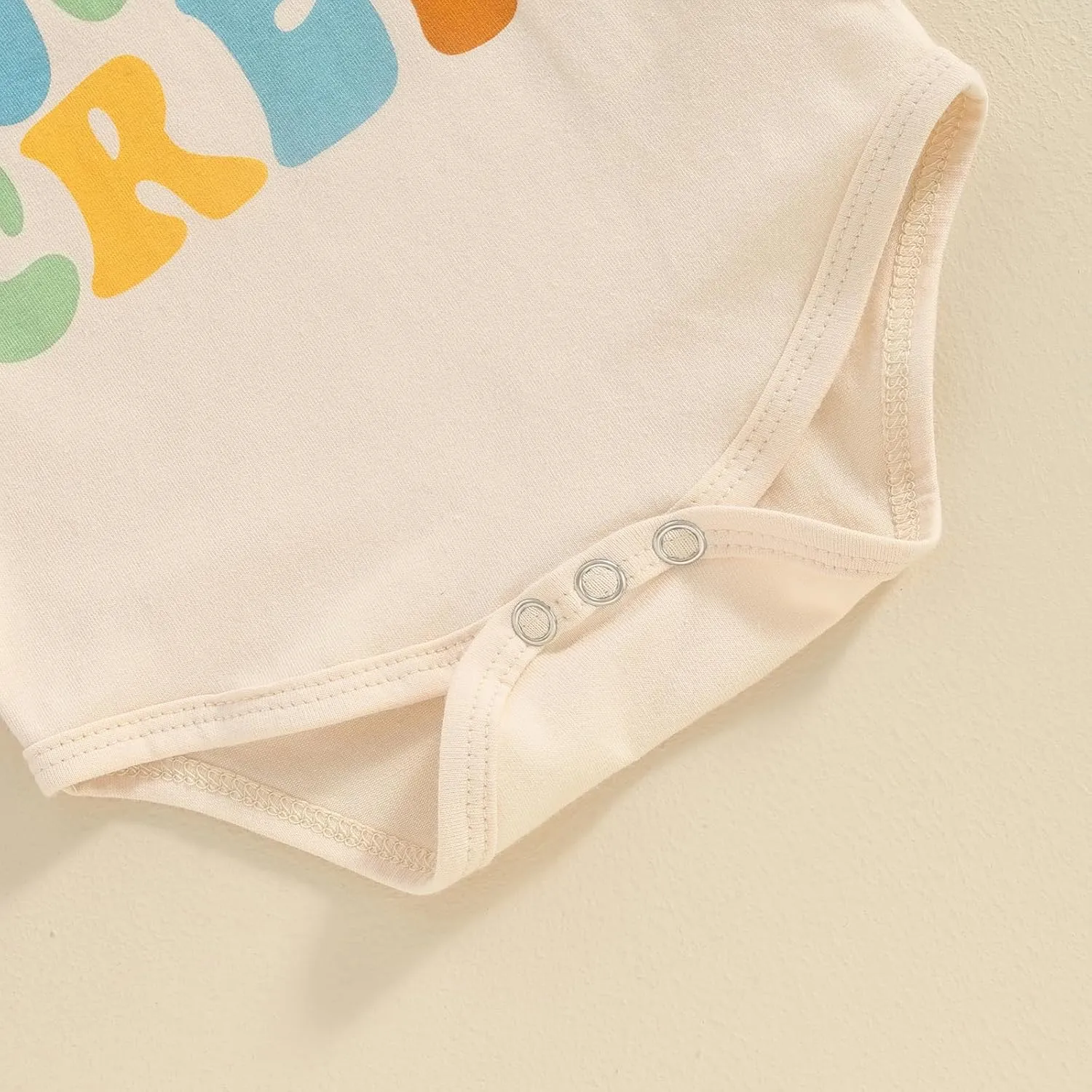 VISGOGO Newborn Baby Girl Boy Romper Lil Cousin Bodysuit Short Sleeve Embroidery Toddler Big Cousin Shirt Tops Summer Clothes
